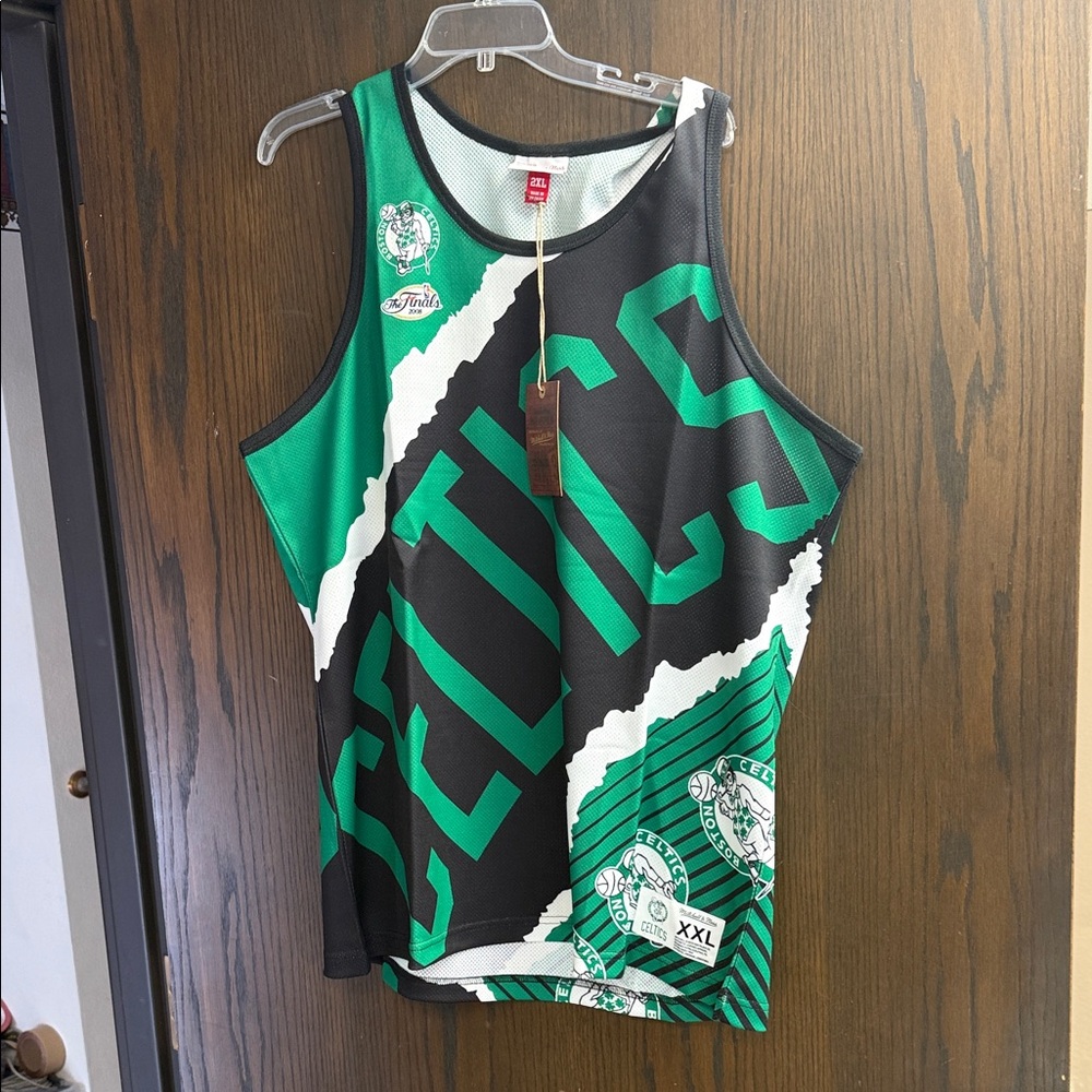 Mitchell & Ness Green and Black Celtics Jersey XXL